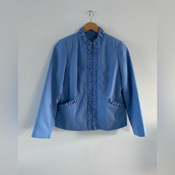 Vintage Handmade Periwinkle Blue Jacket/Blazer - XS-S - Picture 1 of 4